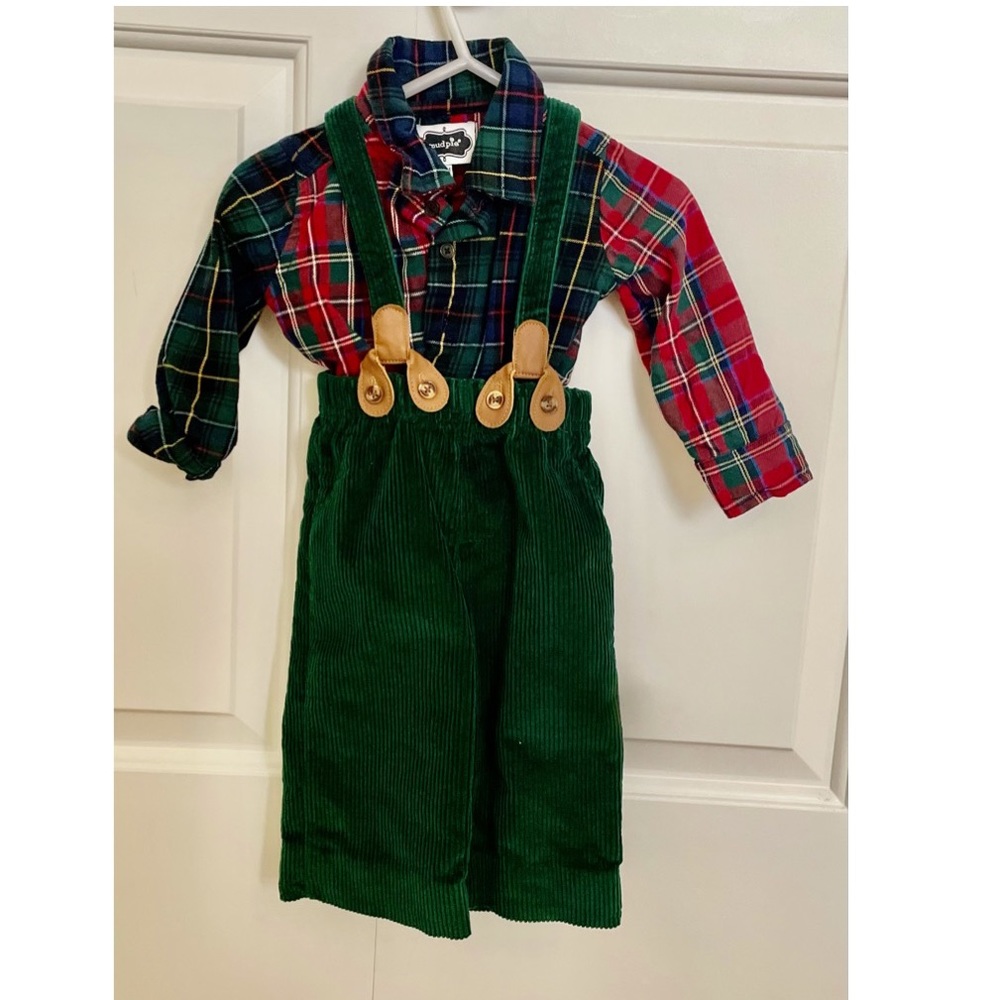 Baby Boy Mud Pie Christmas Outfit